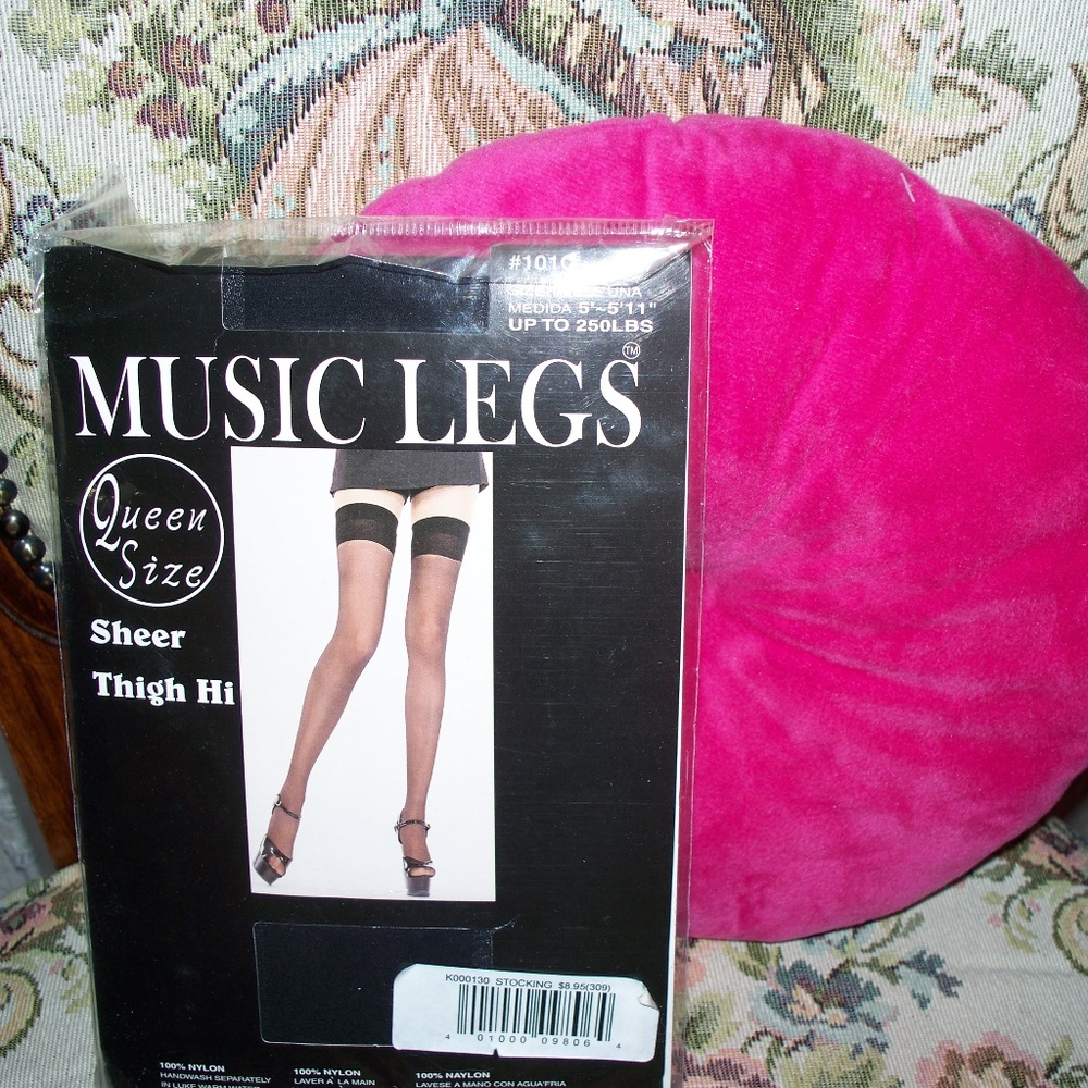 Sheer Thigh Highs and Black Tights